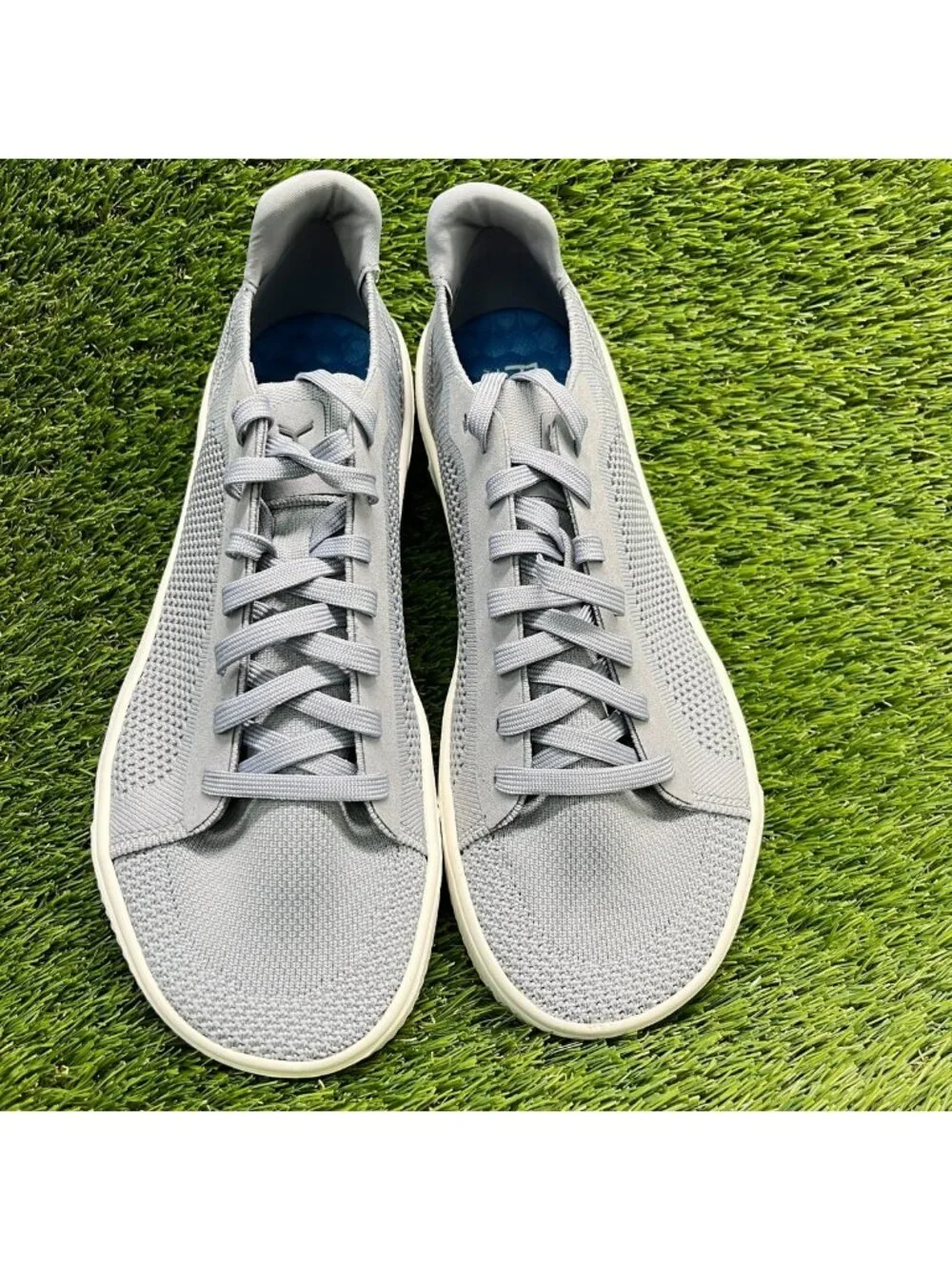 Flux Footwear Adapt Trainer Gray White Mens Size 10 Athletic Knit Shoes Sneakers